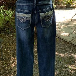 Chico's Platinum Embellished Jeans - Sz 0.5 /US 6